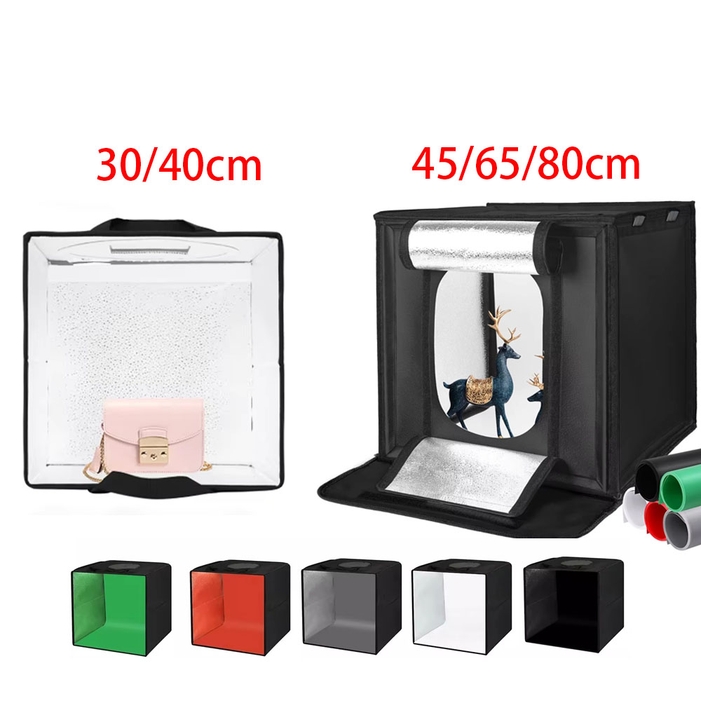Photography Lighting Kit - 30/40/45 65 80cm Photography Tent Photo