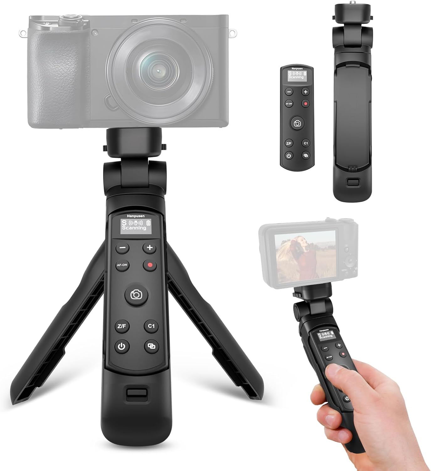 Sony Camera Zv-E10 - Wireless Shooting Grip Tripod with OLED
