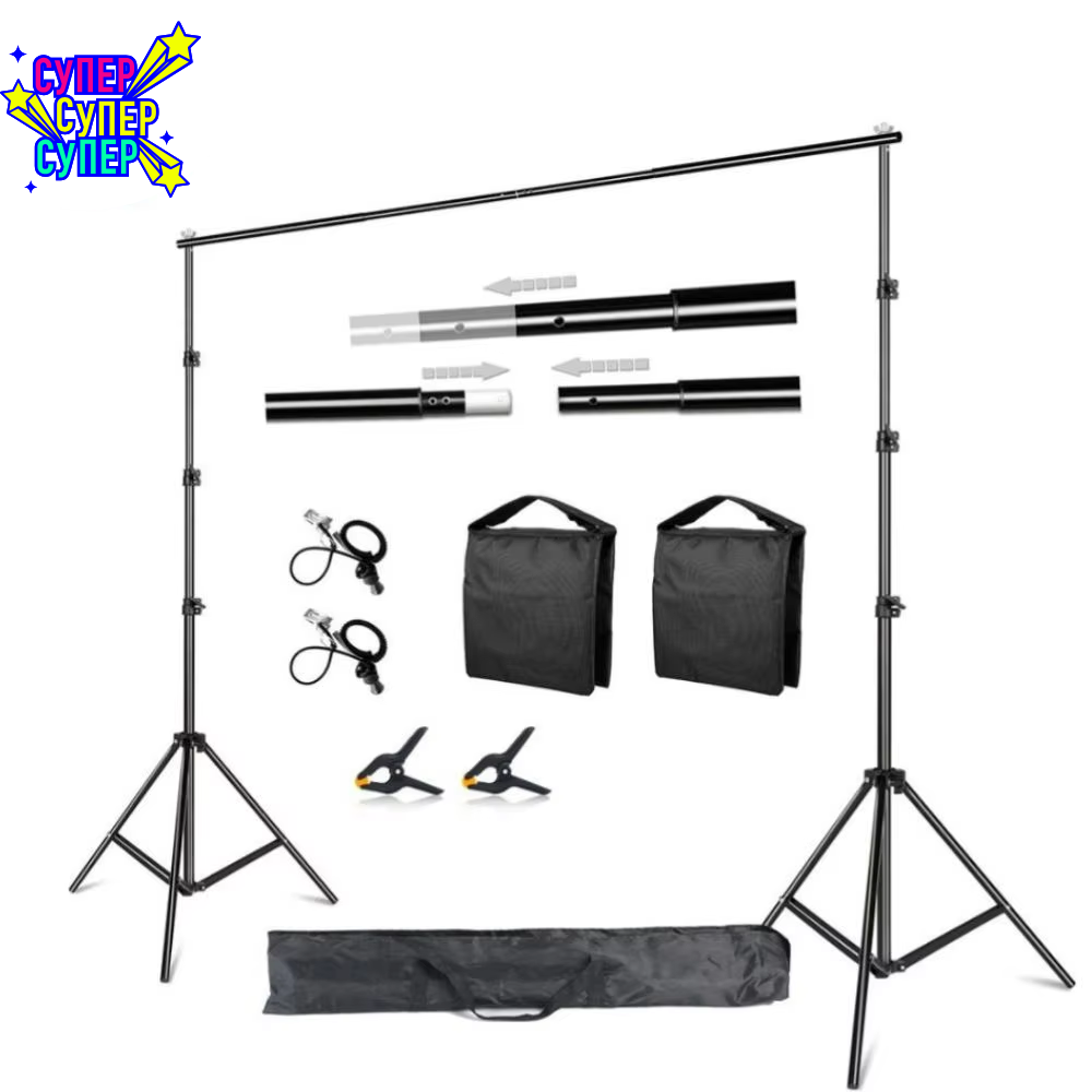 Backdrop Stand Photo Backgroun - đánh giá và giá Photography Lighting Weight Bags