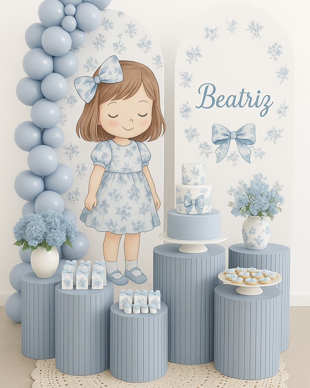 Custom Name Light Blue Bow Flo - đánh giá và giá Photography Lighting Name