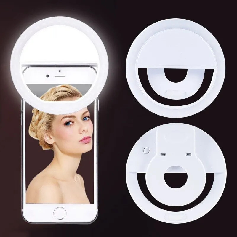 USB Rechargeable LED Selfie Ri - đánh giá và giá Photography Lighting Spotlight