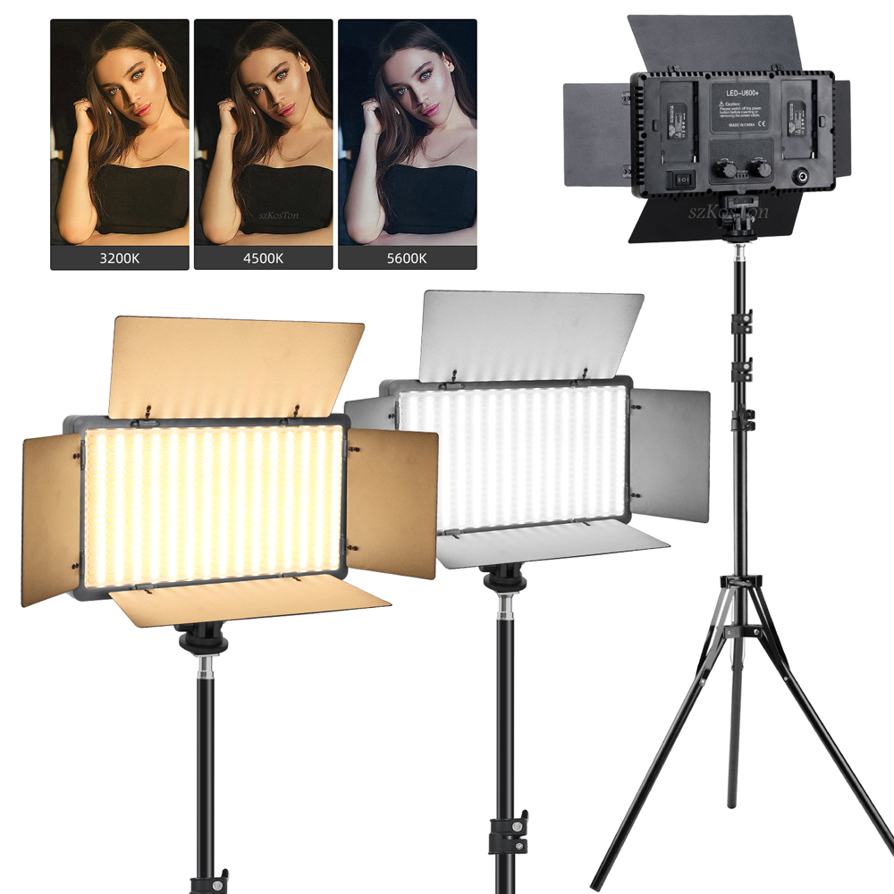 U600 LED Video Light Studio Li - đánh giá và giá Iris Photography Led Lighting Pack