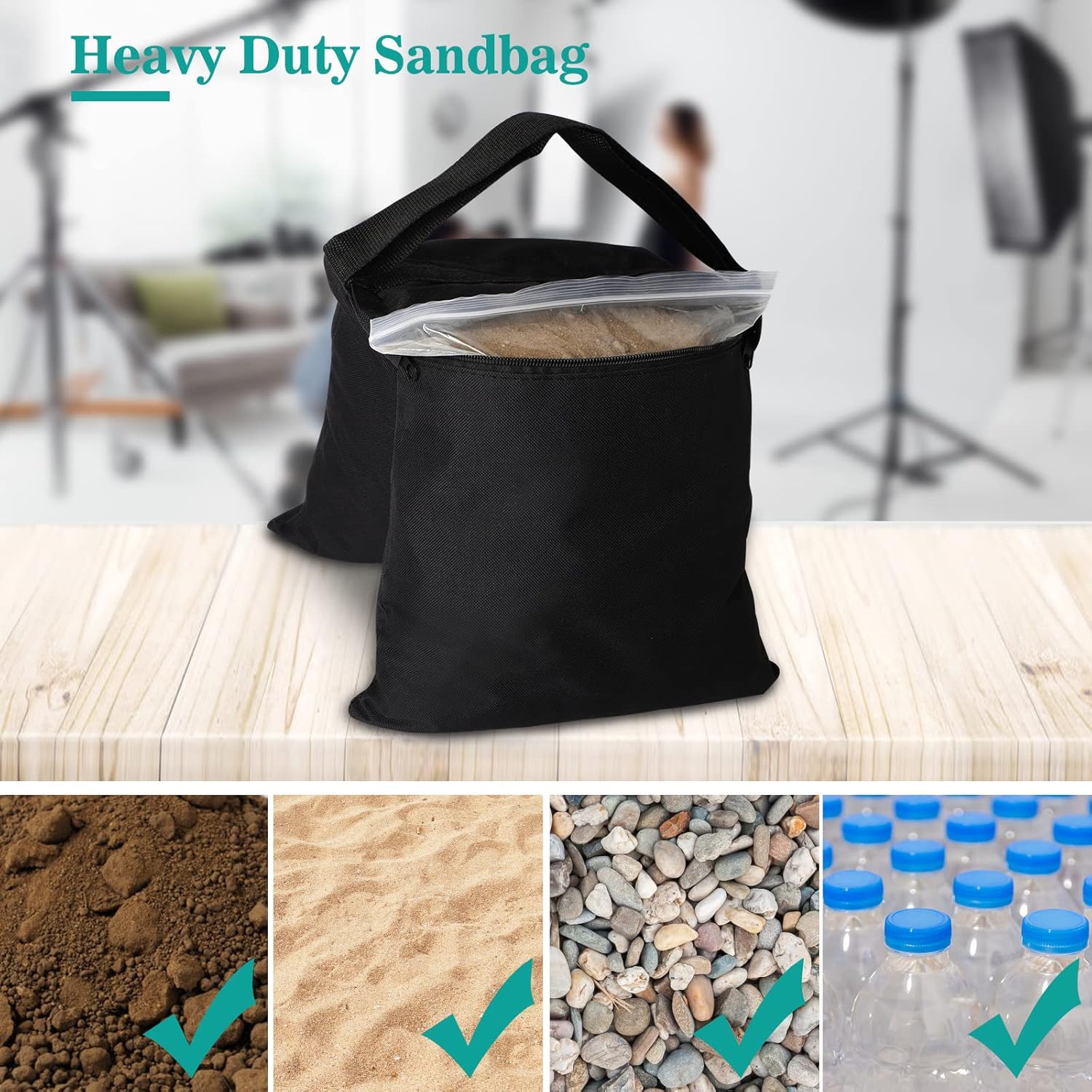 Aimosen 4 Packs Sandbags Weigh - đánh giá và giá Photography Lighting Weight Bags