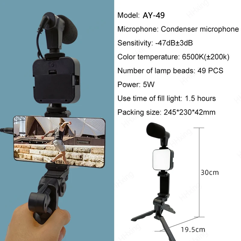 Smartphone Vlogging Kit With T - đánh giá và giá Iris Photography Led Lighting Pack