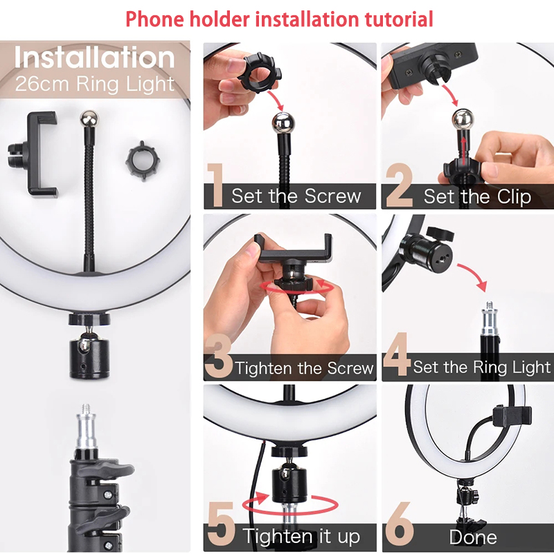 Video Light 16/26/33cm Selfie  - đánh giá và giá Photography Lighting Stick