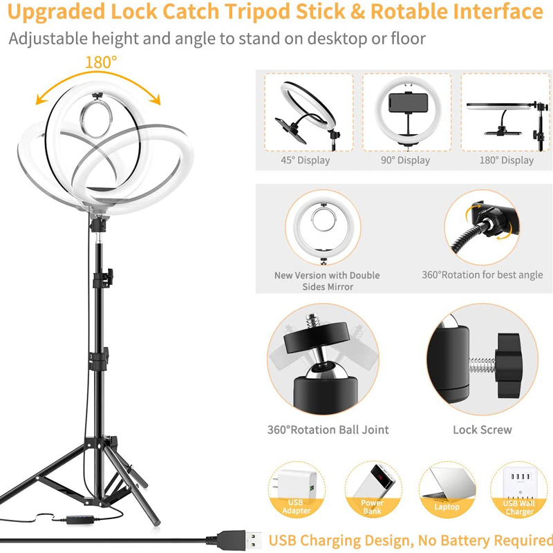Video Light 16/26/33cm Selfie  - đánh giá và giá Photography Lighting Stick