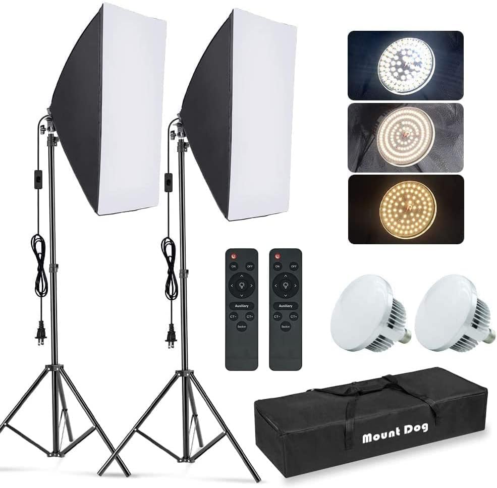 Photography Softbox Lighting K - đánh giá và giá Photography Lighting Kit