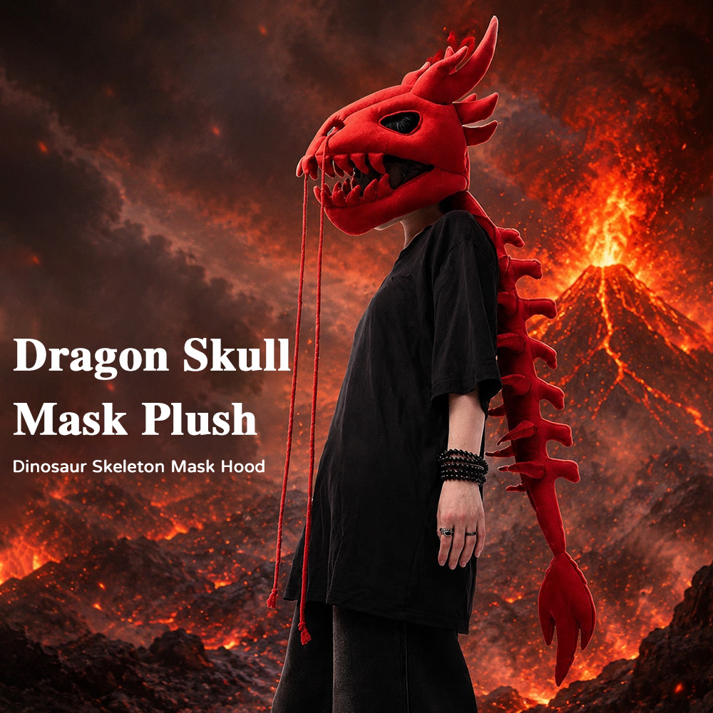 Dragon Skull Spine Plush Hood  - đánh giá và giá Photography Lighting Style