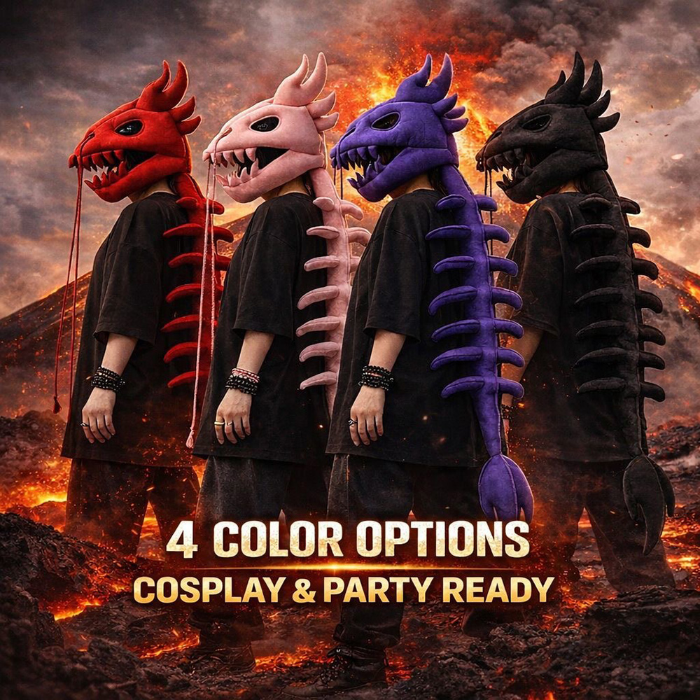 Dragon Skull Spine Plush Hood  - đánh giá và giá Photography Lighting Style
