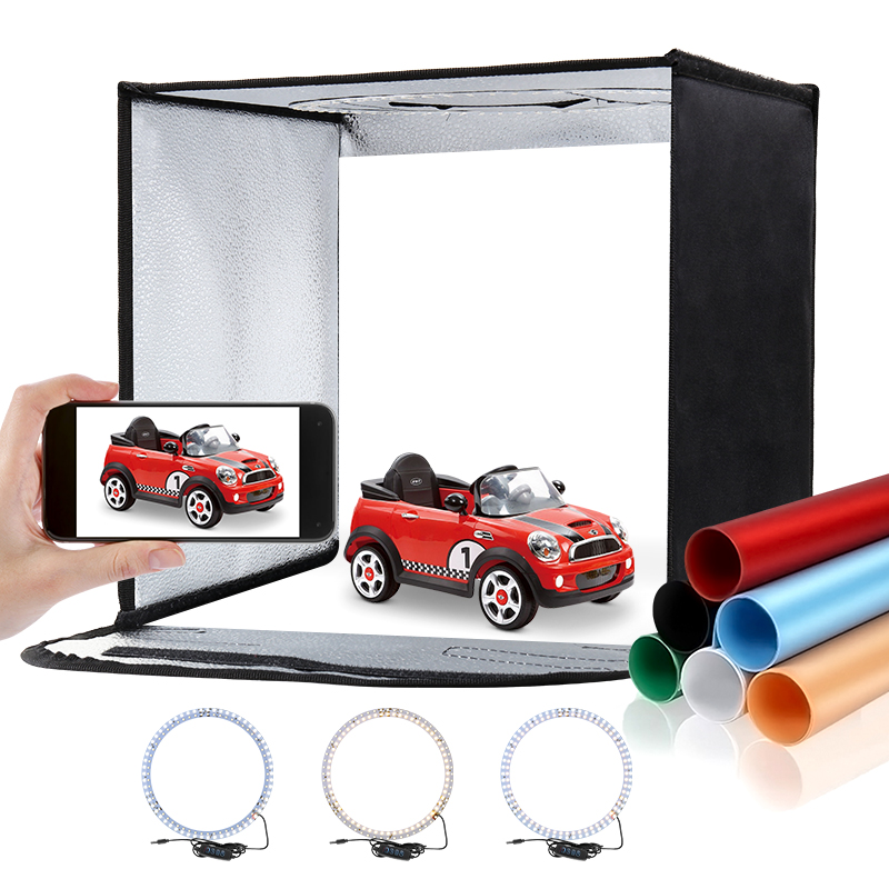 11.8x11.8inch Fold Photo Studi - đánh giá và giá Photography Lighting Kit