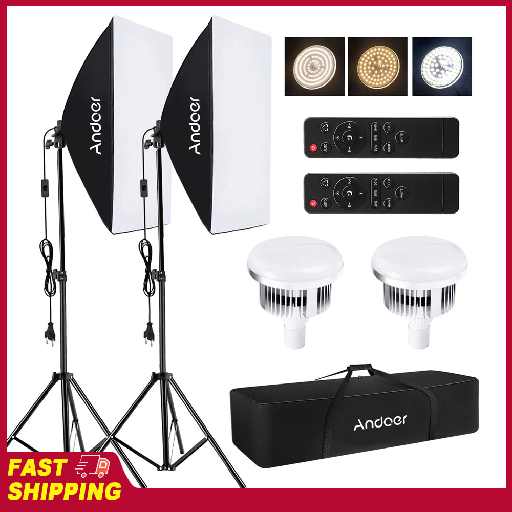Andoer Softbox Lighting Set St - đánh giá và giá Iris Photography Led Lighting Pack