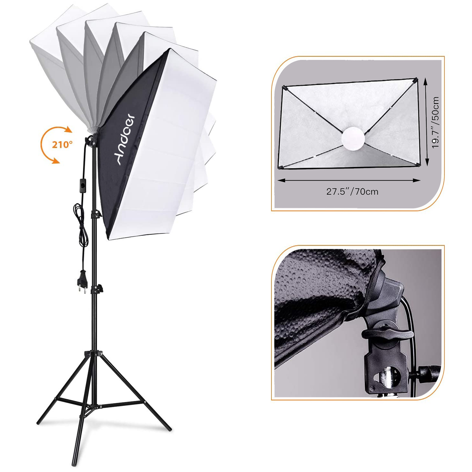 Andoer Softbox Lighting Set St - đánh giá và giá Iris Photography Led Lighting Pack
