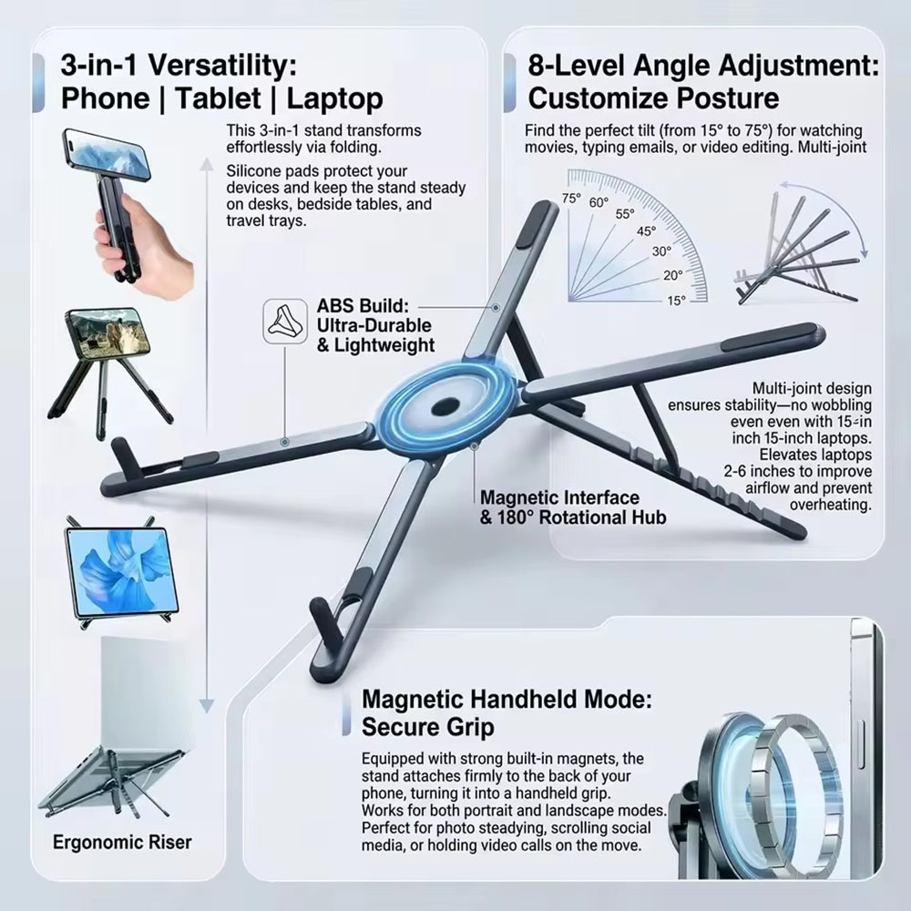 Portable Magnetic Phone Holder - đánh giá và giá Stand Lighting Photography