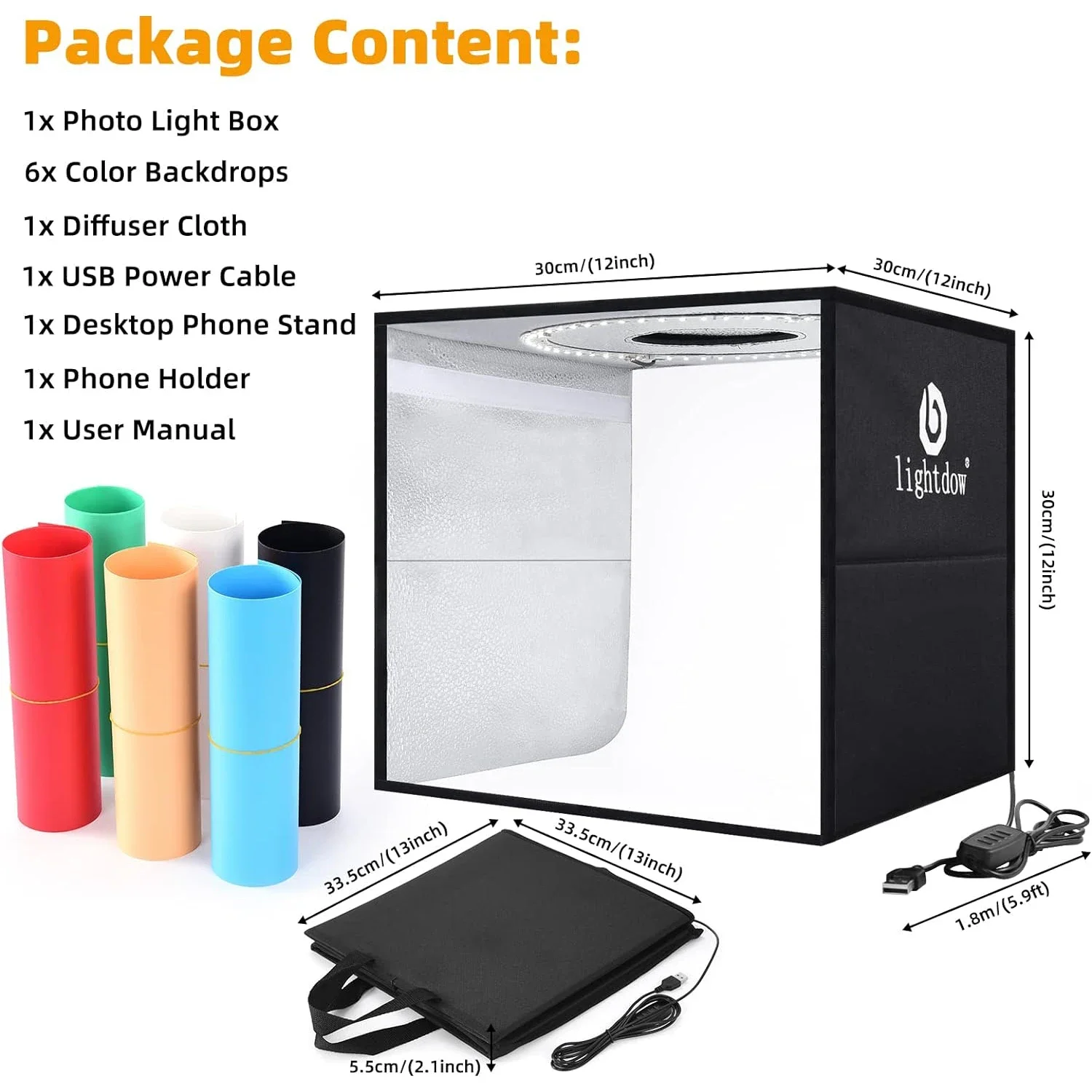 Lightdow Dimmable Photo Box LE - đánh giá và giá Photography Lighting Kit